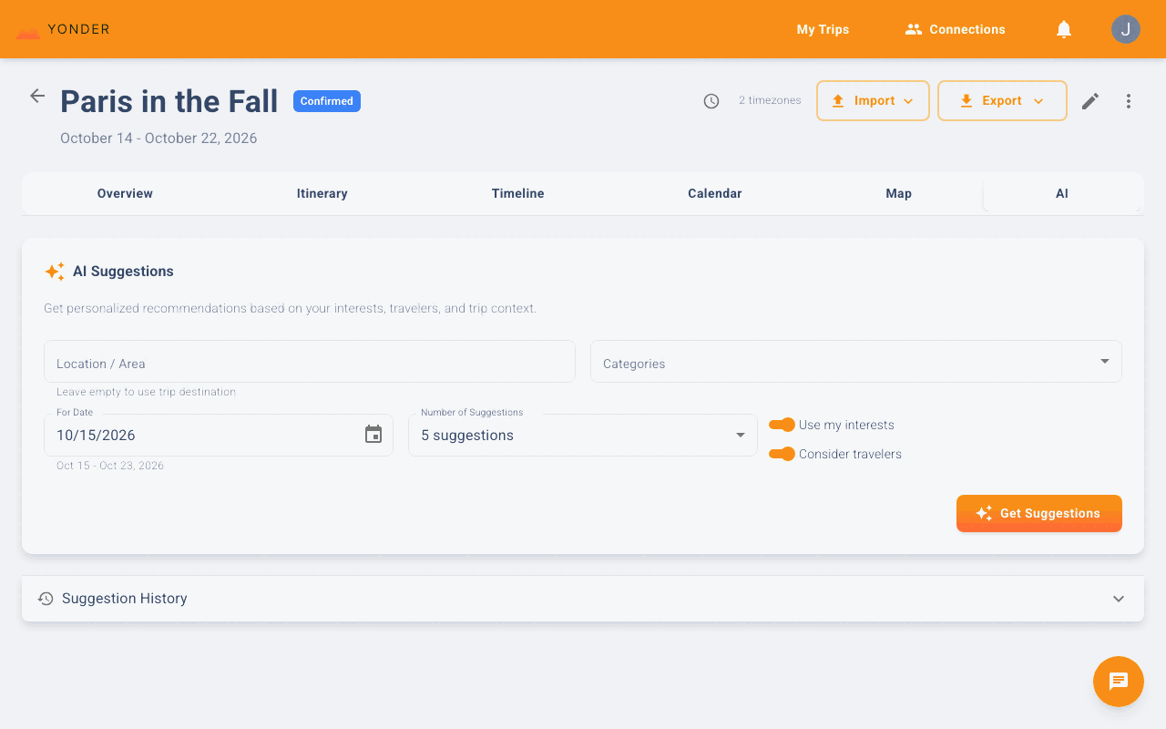 AI-Powered Suggestions demo